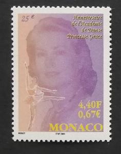 Monako 2001 Mi.2556 1,7€ 25 let ceny princezny Grace, osobnosti