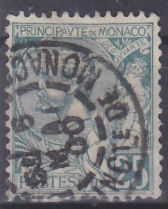 MONACO - MONAKO - ALBERT I - 1891 Mi.: 16 - ražená