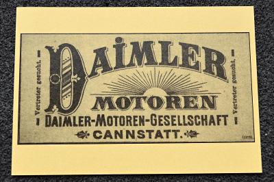 *DAIMLER-MOTOREN, Erste Deutsche Postreclame, Nr.16 / F-55