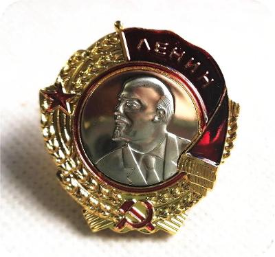 RUSKO CCCP Medaile ŘÁD Leninův LENIN na závit klasický replika