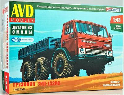 AVD / SSM 1467 Sovětský nákladní terénní vozidlo ZIL-132RS 6x6 / 1 :43