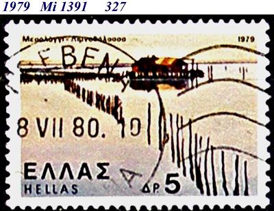 Řecko  1979, jezero Messolungi