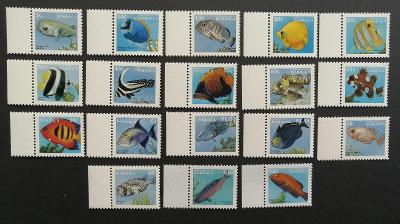 Dominika 1997 Mi.2417-4 49€ Definitiva ostrovní ryby, fauna moří
