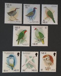 Niue 1992 Mi.782-9 22€ Definitiva ostrovní ptáci, fauna