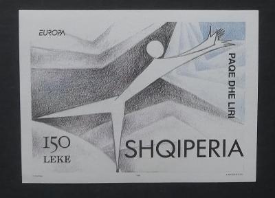 Albánie 1995 Bl.104 6€ EUROPA vydání, mír a svoboda