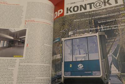 Časopisy DP kontakt - váz.ročník 2006 / mhd metro tram bus hodně fotek