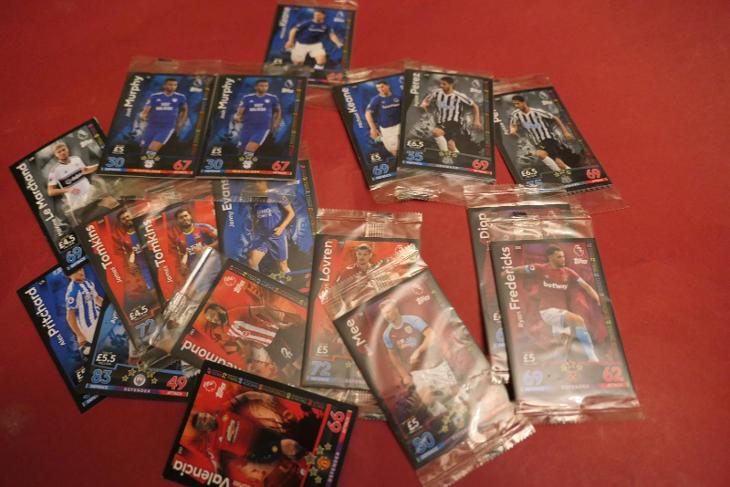 Sbírka kartiček fotbalisti  Premier League kopaná Topps Match Attax