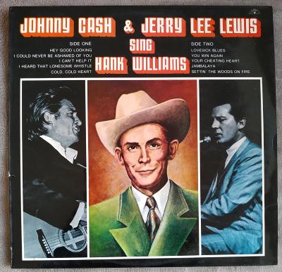 LP JOHNY CASH & J.L.LEWIS sing H.WILLIAMS(1971) UK SUN EX++TOP STAV!