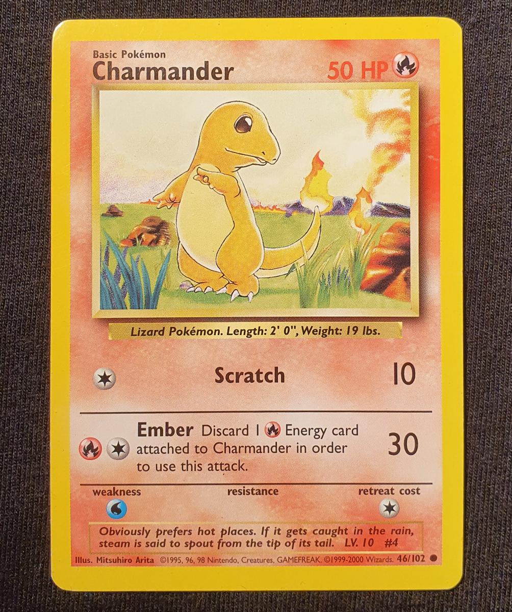 1999-2000 Charmander 4th Final Print Pokemon Card FOURTH 海外 即決-