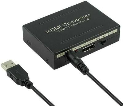 NOVÝ HDMI zvukový extraktor konvertor z HDMI na HDMI + Cinch / Optika