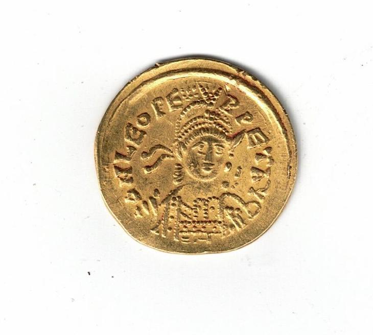 Byzancie Zlaty Solidus Leo I Constantinople 462-466 n.l. - Numismatika