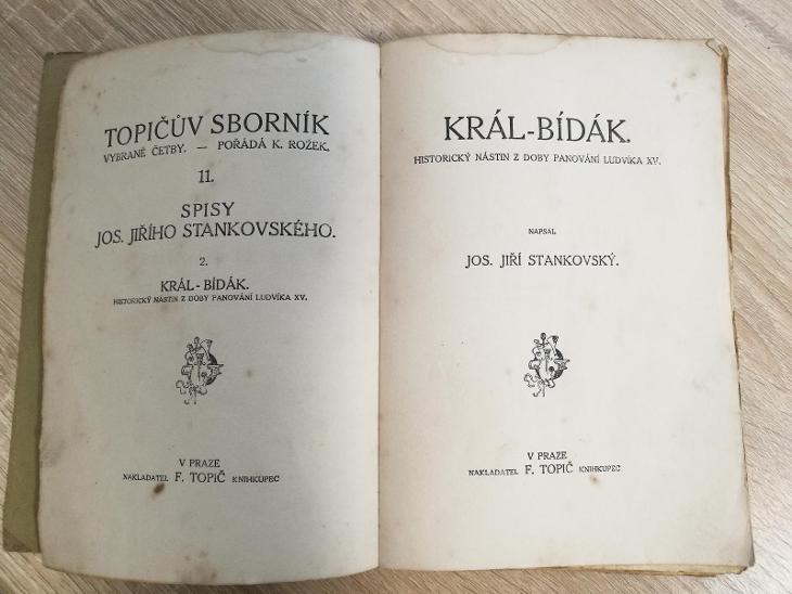 J. J. Stankovský: Král - Bídák 1910 - Knihy