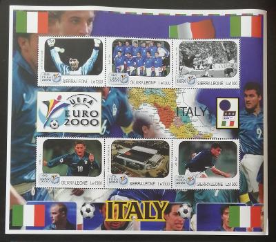 Sierra Leone 2000 Mi.3614-9 14€ Evropský pohár ve fotbale, sport