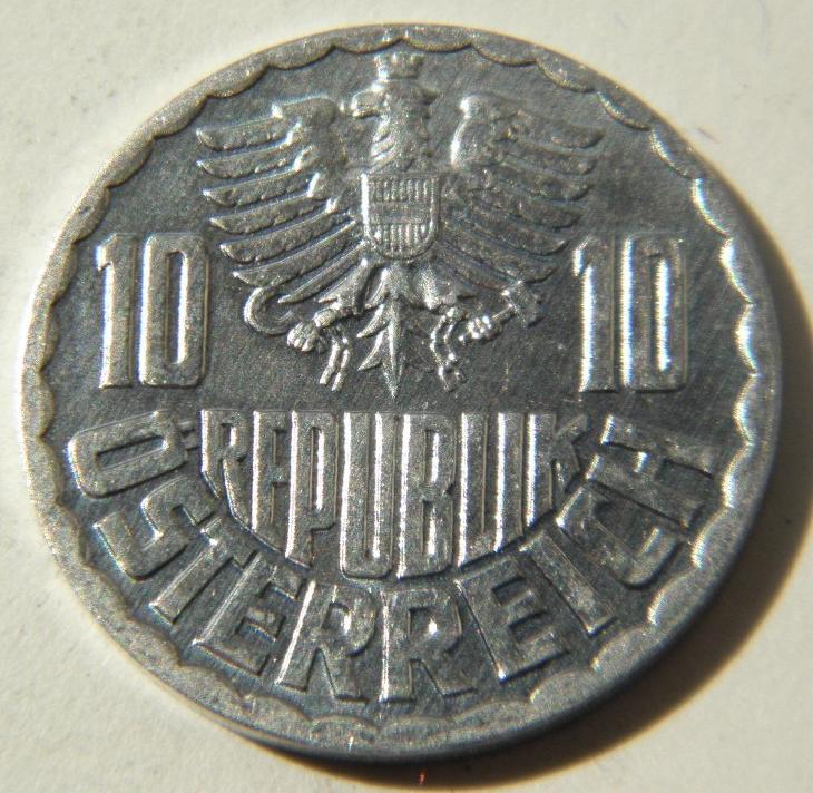 Rakousko 10 Groschen 1979 UNC č21381