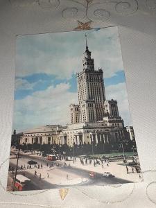 Pohlednice z roku 1964 Varšava, prošlé poštou.