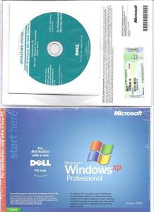 DELL WINDOWS XP PRO INSTAL SADA KOMPLET BALENÍ (ORIG. CD + CERT. COA)