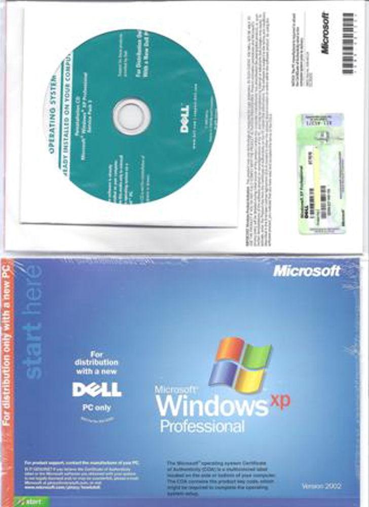 DELL WINDOWS XP PRO INSTAL SADA KOMPLET BALENÍ (ORIG. CD + CERT. COA) - Počítače a hry