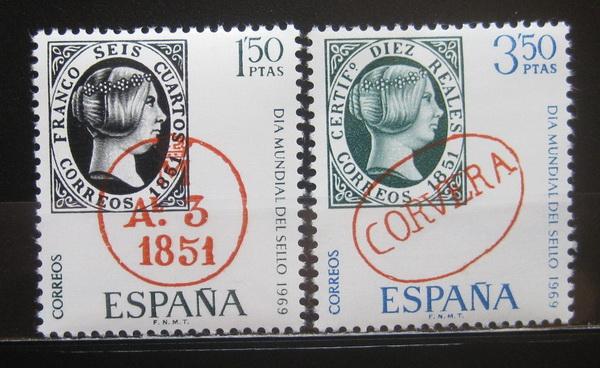 Španielsko 1969 Deň známok Mi# 1809-10 1085 - Známky