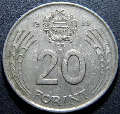 Maďarsko 20 Forint 1989BP XF č29308