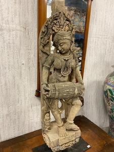 Pískovcová socha-Indie