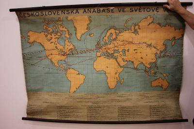 Mapa - Československá anabase ve světové válce č.30 ab