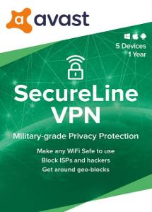 Avast SecureLine VPN 5 PC 2 ROKY