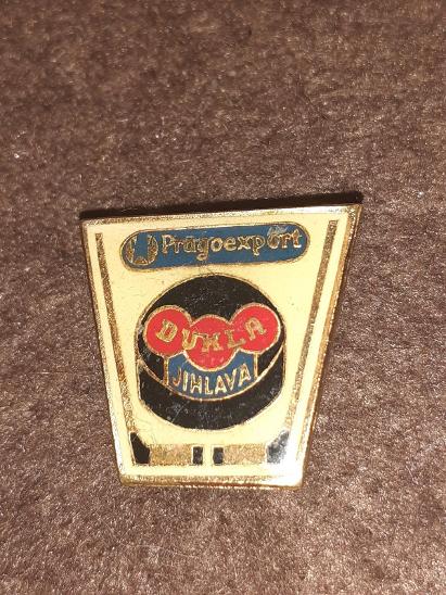 odznak Pragoexport Dukla Jihlava - lední hokej  - Odznaky, nášivky a medaile