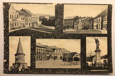 Stará pohlednice / dopisnice / pohled PŘIBYSLAV - CENTRUM - NÁMĚSTÍ