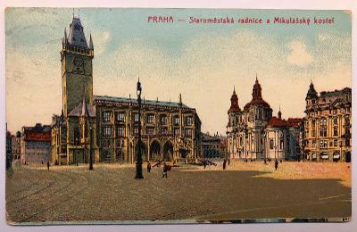 Stará pohlednice / dopisnice / pohled PRAHA - STAROMĚSTSKÉ - CENTRUM