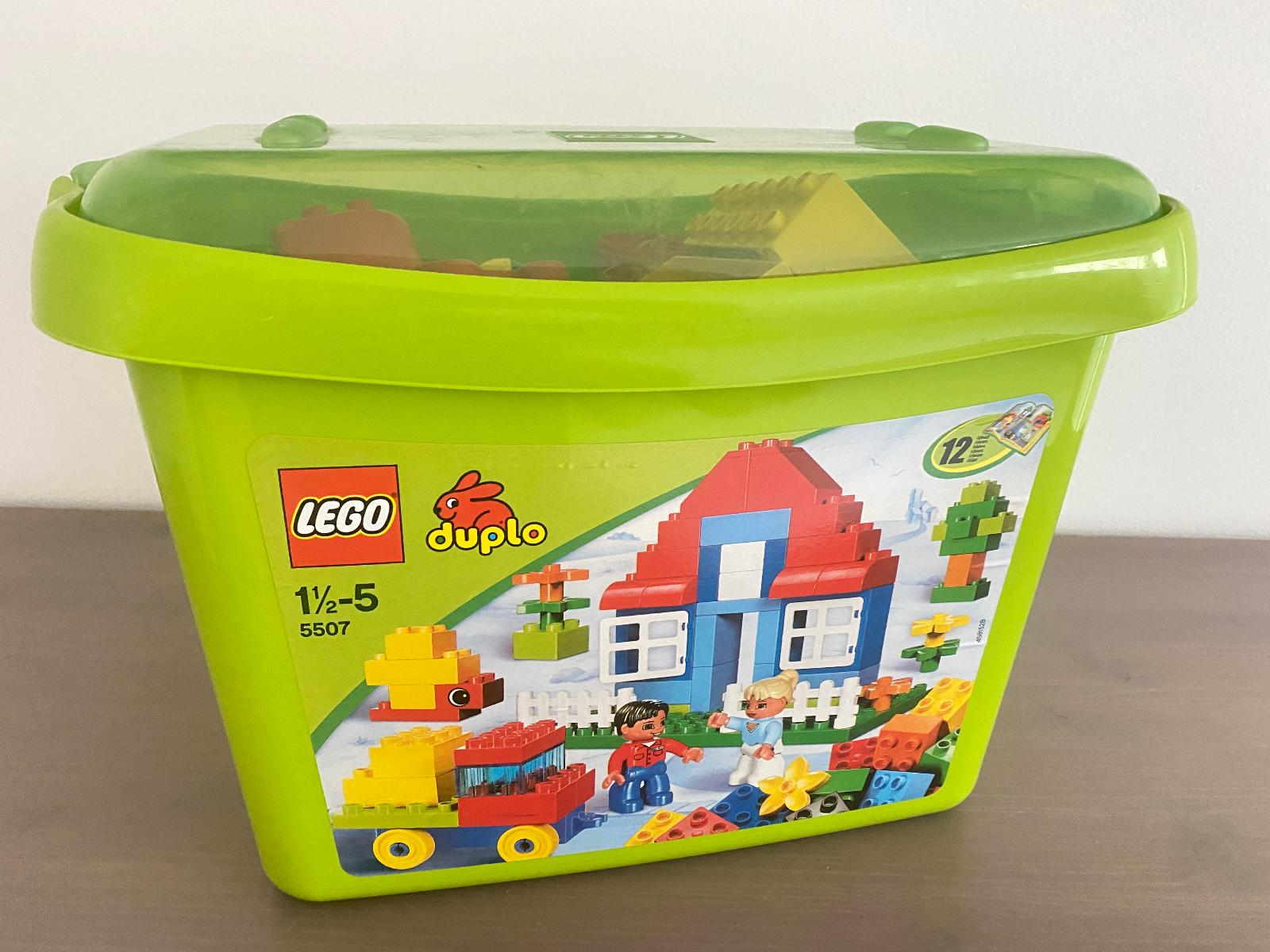 motor korruption Erkende Lego Duplo 5507 - set kostek 102ks s boxem a velká podložka | Aukro