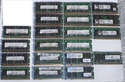 1GB DDR2 SO-DIMM PC2-5300 (667 MHz) - 18ks - MEMTEST OK