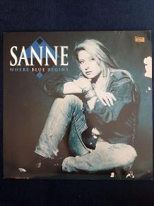 Sanne - Where Blue Begins -top stav vinylu- Scandinavia 1991 LP