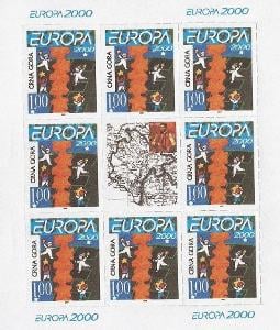Společné vydaní s ČR - Europa 2000 - privátní PL Crna Gora - s perf.
