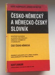 Česko-německý a Německo český slovník rok vydání 1994,Kumprecht a Ostm
