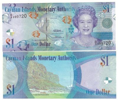 Kajmanské ostrovy 1 Dollar 2010 - UNC - Pick 38c