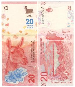 ARGENTINA 20 Pesos 2017 - UNC - Pick 361	