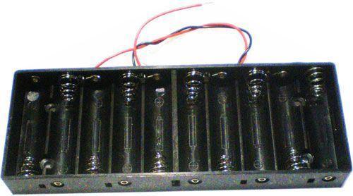 Držák baterie 10x R6/AA/UM3 s vývody - Elektro