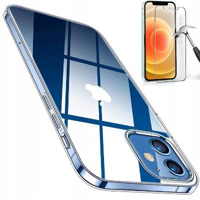 Silikonové transparentní pouzdro 2mm + ochranné sklo iPhone 12 mini