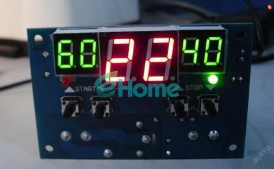 Inteligentní digit. termostat s čid -9+99°C 9-15V   