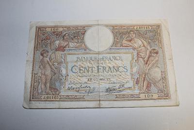100 FRANK 1938 FRANCIE P86 /D90/ z oběhu