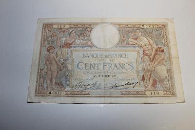 100 FRANK 1936 FRANCIE P86 /D95/ z oběhu