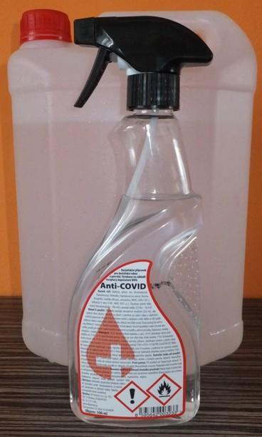 Dezinfekce anti-COVID 5L + dávkovač   - levně, nové!!!