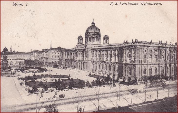 Wien (Vídeň) * Hofmuseum, budova, architektura * Rakousko * Z2053 - Pohlednice