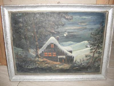 obraz chalupa od Kunčík 1946