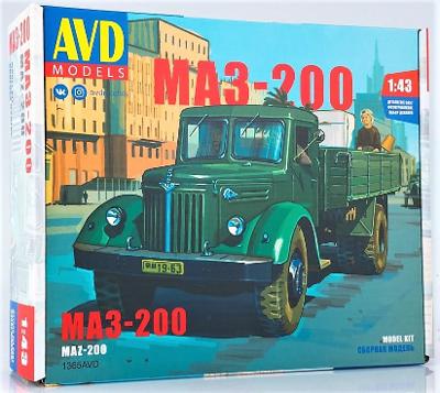 AVD / SSM 1365 Sovětský nákladní automobil MAZ-200 / 1 :43