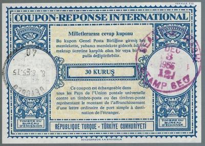 Turecko 1955 IRC mezinárodní odpovědka 30 Kurus