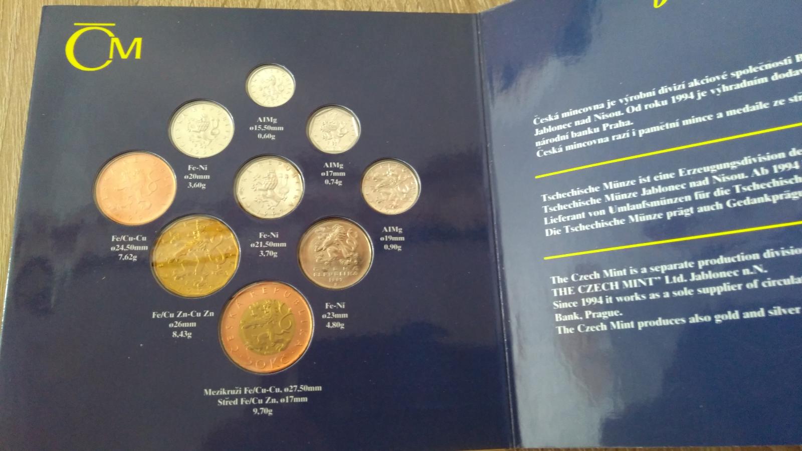Sada oběžných mincí ČR == 1997 - Numismatika