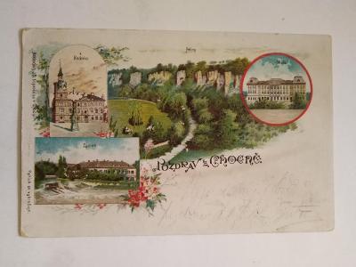Choceň, okénková , litografie DA 1899