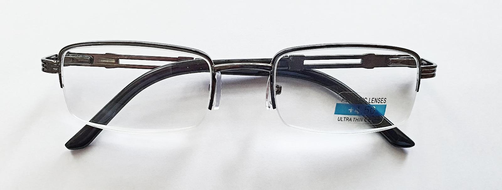 Dioptrické okuliare QiiM RGL M1 čítacie kovové, dioptria +4,5 - Lekáreň a zdravie