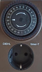 Retro časový spínač: DIEHL timer-T typ 881-4 (Německo, stáří >30 let)